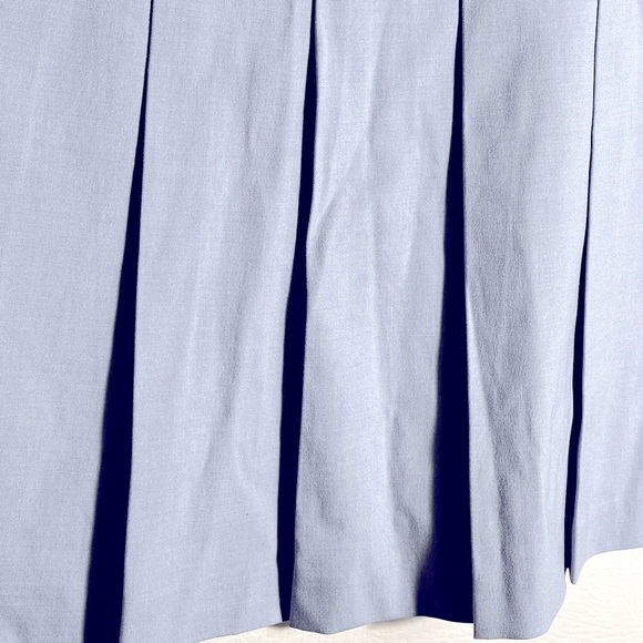 UNIQLO Heather Pleated Mini Skirt Light Blue Large - Picture 2 of 8